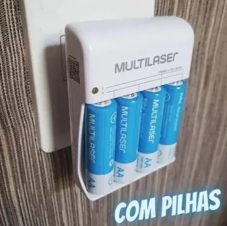 Carregador De Pilhas Multilaser C/ 4 Pilhas Aa Rm02 – Cb054 na Amazon