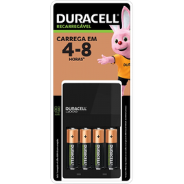 Carregador de Pilhas Recarregáveis AA e AAA DURACELL Com 4 Pilhas AA na Amazon