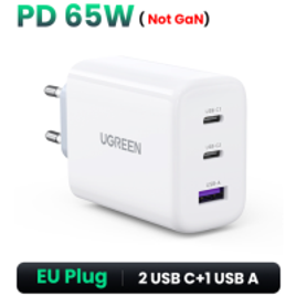 Carregador para Smartphone PD 65W Not Gan USB Tipo C Porta 1 A Portas 2C CD244 - Ugreen na Aliexpress