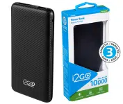 Carregador Portátil (Power Bank) I2GO 10000mAh 2 Saídas USB Preto – I2GO Plus na Amazon