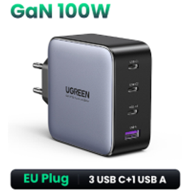 Carregador Ugreen GaN 100W 4 Ports EU na Aliexpress