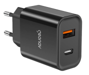 Carregador Universal Ultra Rápido Duo – Geonav , 1 X USB-C Power Delivery 20W, 1 X USB Quick Charge 18W na Amazon
