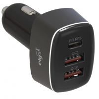 Carregador Veicular Universal 56W USB, 1 Saída Tipo C + 2 Saídas USB-A, Carga Rápida CC3SPPS, ELG na Amazon