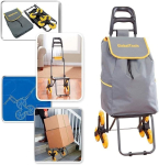 Carrinho de Carga 3 Rodas Sobe Escada Climbing Cart 40Kg GT082 Globalmix, Cinza, Médio na Amazon