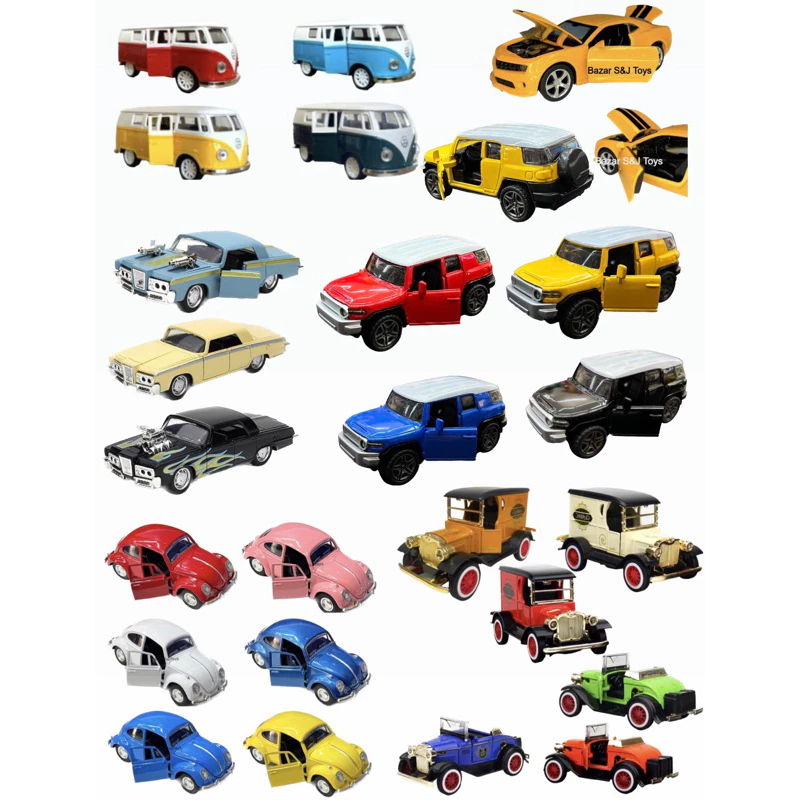 Carrinho de Coleção Volkswagen Fusca ,Camaro e Carros antigos miniatura de Metal na Shopee