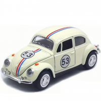 Carrinho De Ferro Herbie Clássico Fricção Abre As Portas E Capô na Amazon