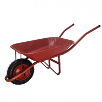 Carrinho De Mão Esfera 45L Chapa 26 Pneu Camara 3,25 X 8 Vermelho na Americanas