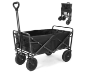 Carrinho de Transporte Dobrável 150kg – Preto, Resistente e Portátil para Serviço Pesado na Amazon