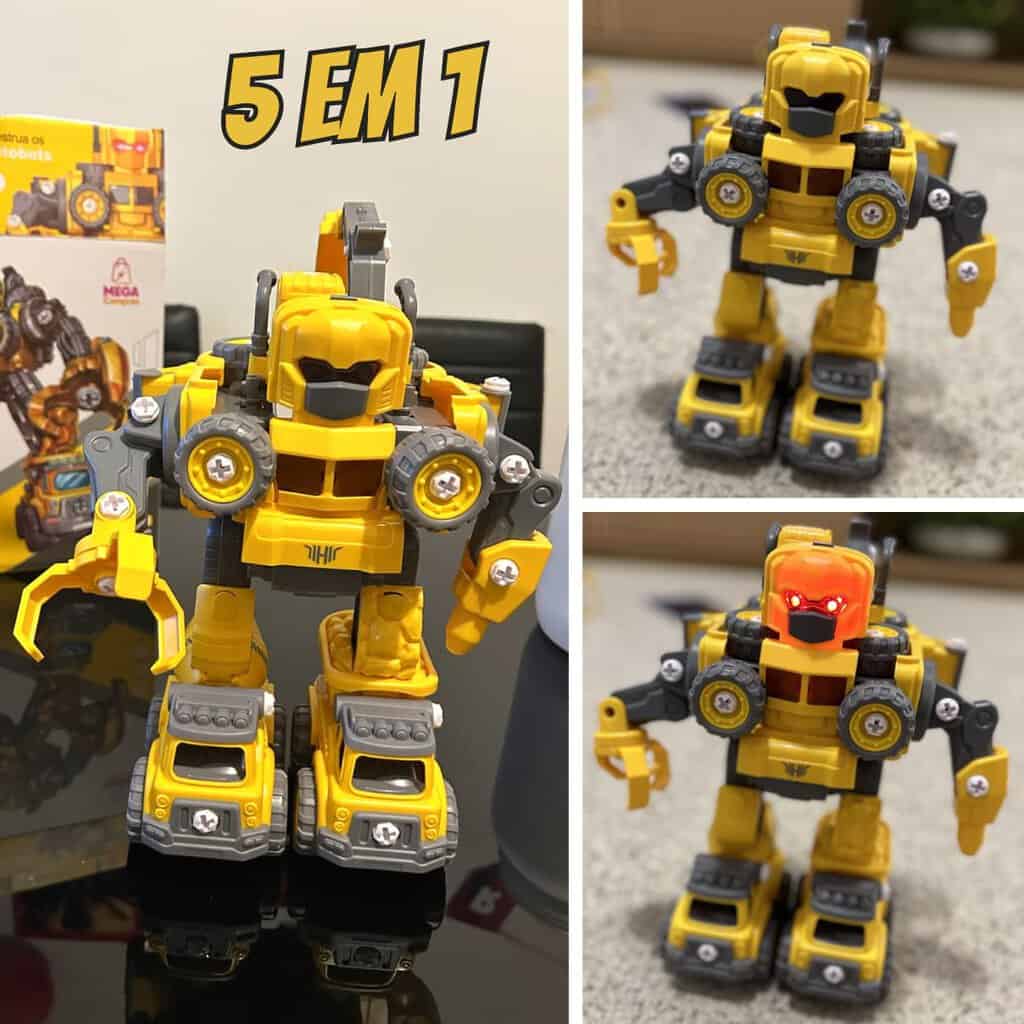 Carrinho Robô 5 Em 1 Monta Desmonta Construbots - Mega Compras na Amazon