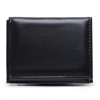 Carteira Masculina Preta Slim Reforçada Porta Cartões Lisa - Preto na Zattini