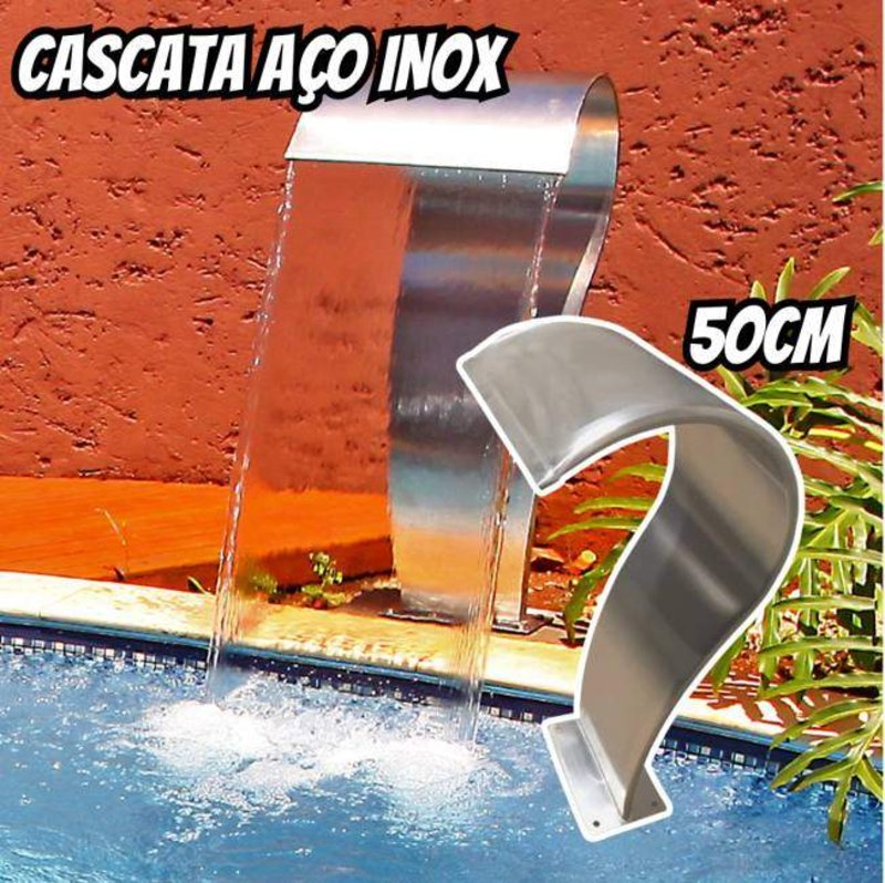 Cascata Naja Aço Inox Piscina na Amazon