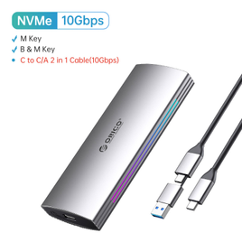 Case SSD ORICO 10Gbps M2 NVMe na Aliexpress
