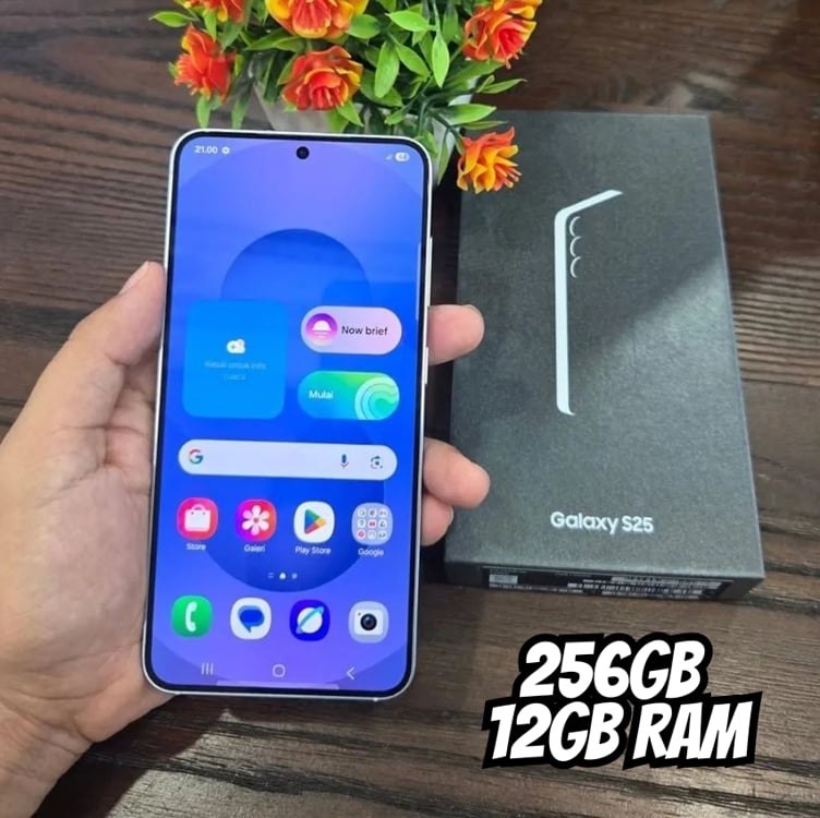 Celular Samsung Galaxy S25 5G, 256GB, 12GB RAM, Câmera Tripla de 50+12+10, Tela Grande de 6.2″ na Amazon