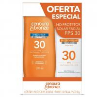 Cenoura E Bronze Kit Protetor Solar Corpo FPS 30 200ml + Facial FPS 30 50g, Cor: Branco na Amazon