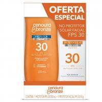 Cenoura E Bronze Kit Protetor Solar Corpo FPS 30 200ml + Facial FPS 30 50g, Cor: Branco na Amazon