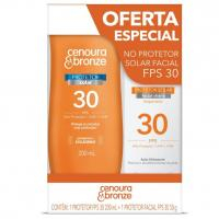 Cenoura E Bronze Kit Protetor Solar Corpo FPS 30 200ml + Facial FPS 30 50g na Amazon