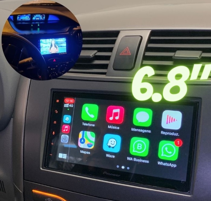 Central Multimídia Pioneer DMH-Z5380TV 2Din 6.8″ BT Espelhamento TV FM Weblink USB na Amazon