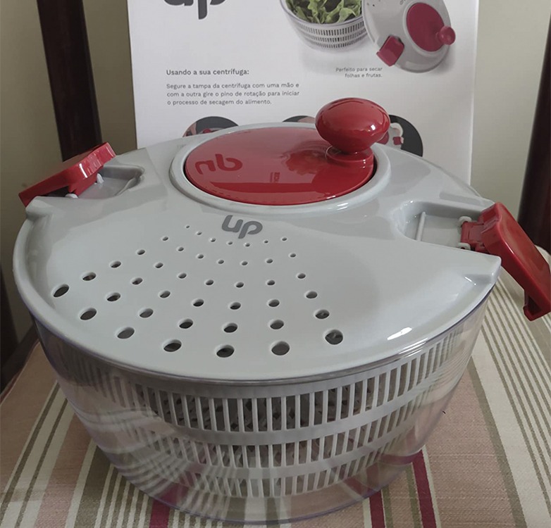 Centrífuga de alimentos Manual com Travas de Segurança e Sistema de Drenagem – UD003 na Amazon