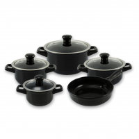 Ceraflame Conjunto Panelas De Cerâmica Duo Smart 5 Peças Preto na Amazon