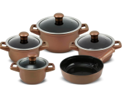 Ceraflame Conjunto Panelas de Cerâmica Duo Smart – 5 Peças – Cobre na Amazon