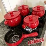 Ceraflame Conjunto Panelas de Cerâmica Premiere+ Joy 5 Peças Pomodoro na Amazon