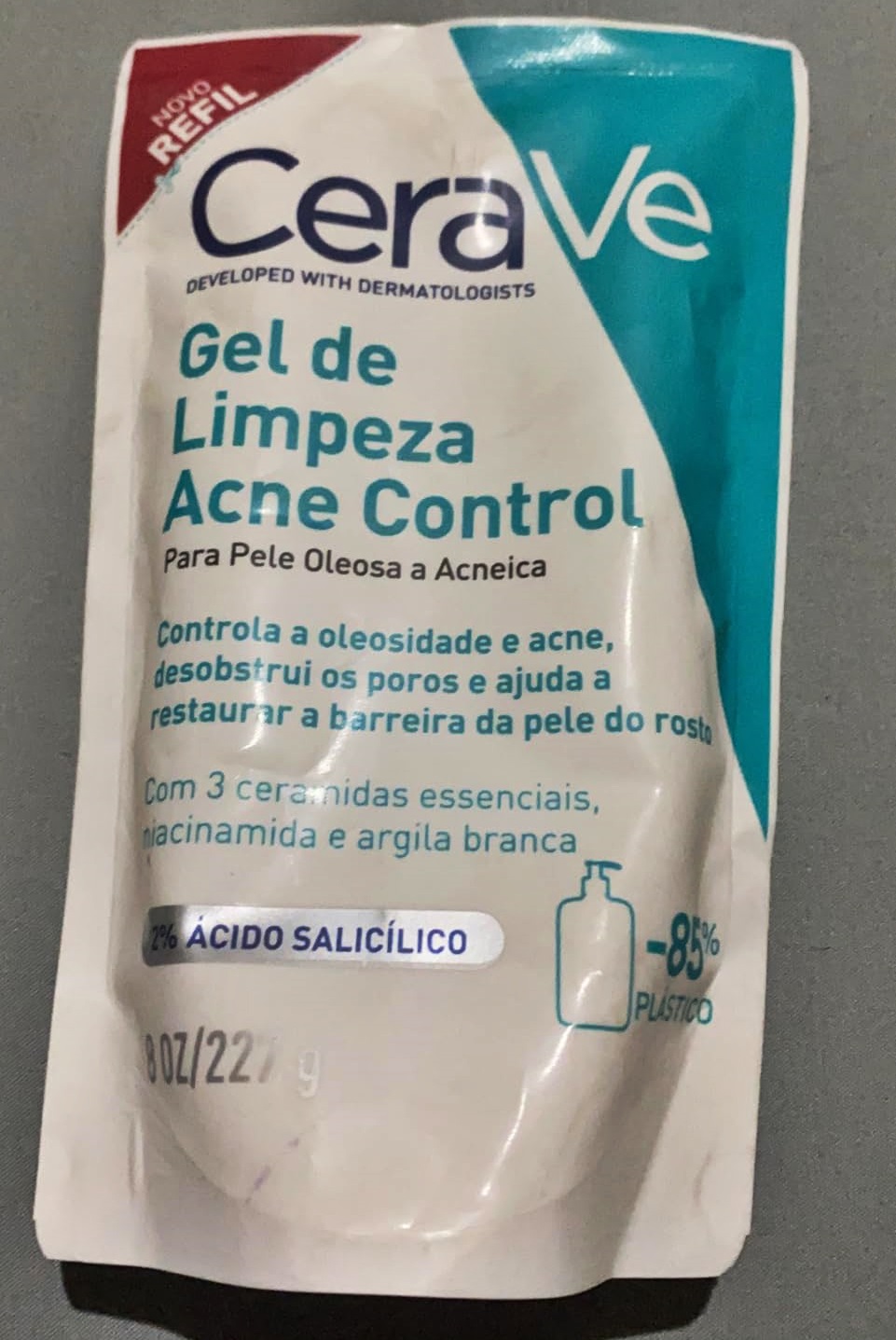 Cerave, Gel de Limpeza Acne Control com Niacinamida e Ácido Salicílico na Amazon
