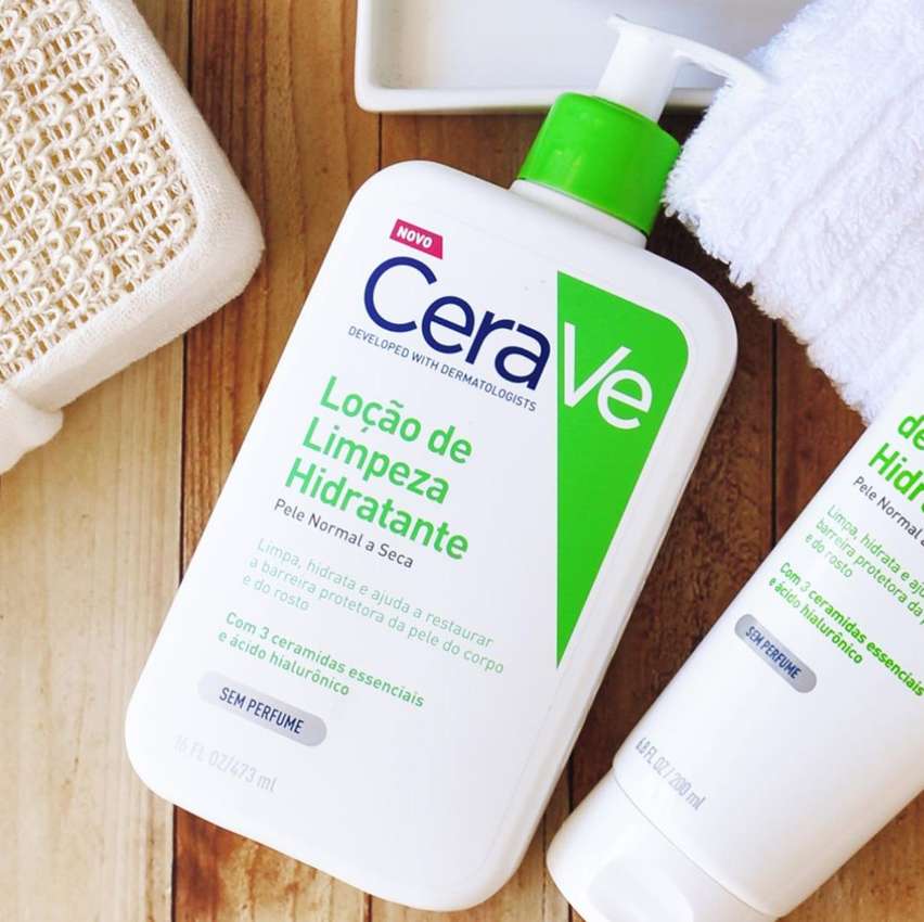 CeraVe, Loção de Limpeza Hidratante de Banho, Sem Espuma, na Amazon
