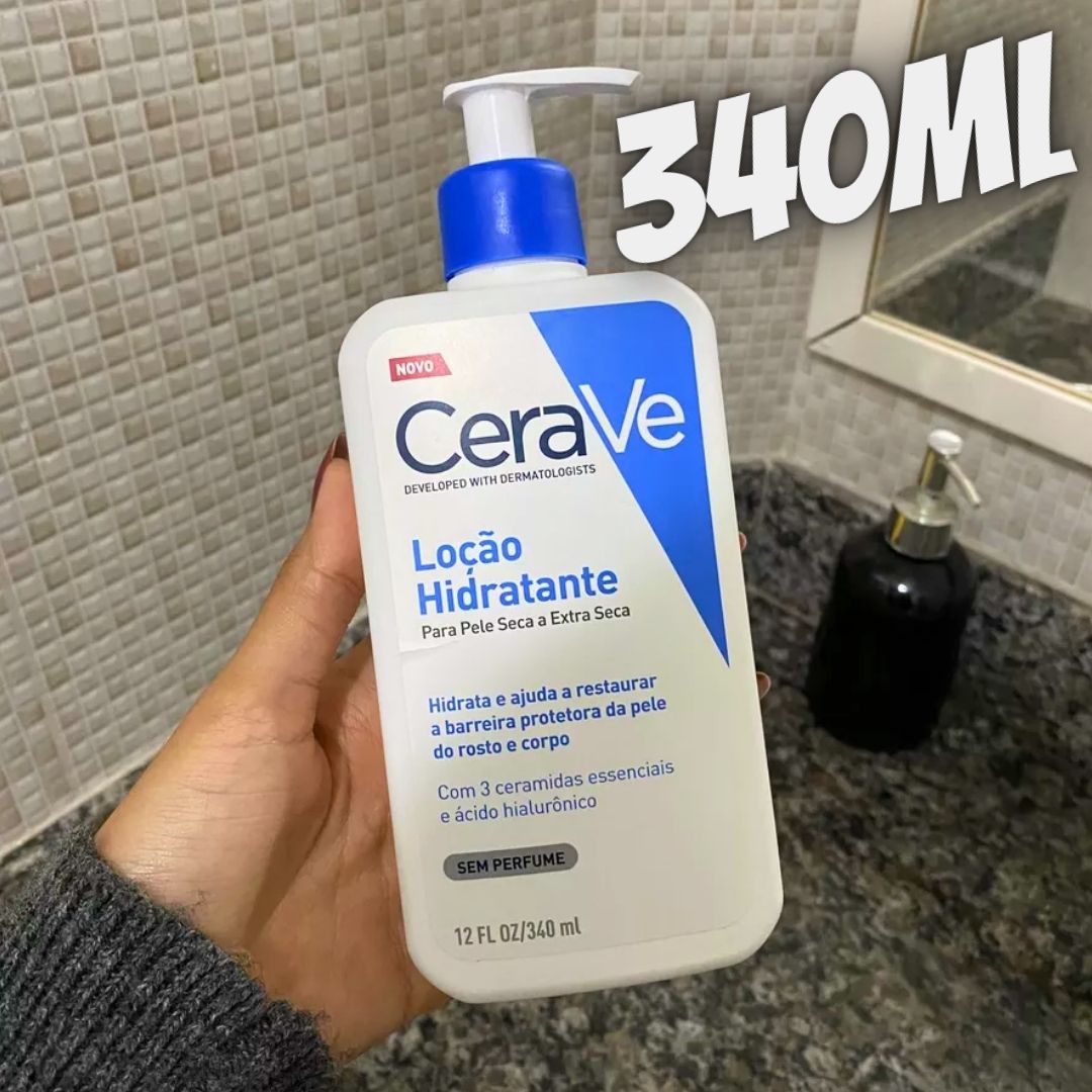 CeraVe, Loção Hidratante Corporal, com textura Fluida e Ácido Hialurônico na Amazon