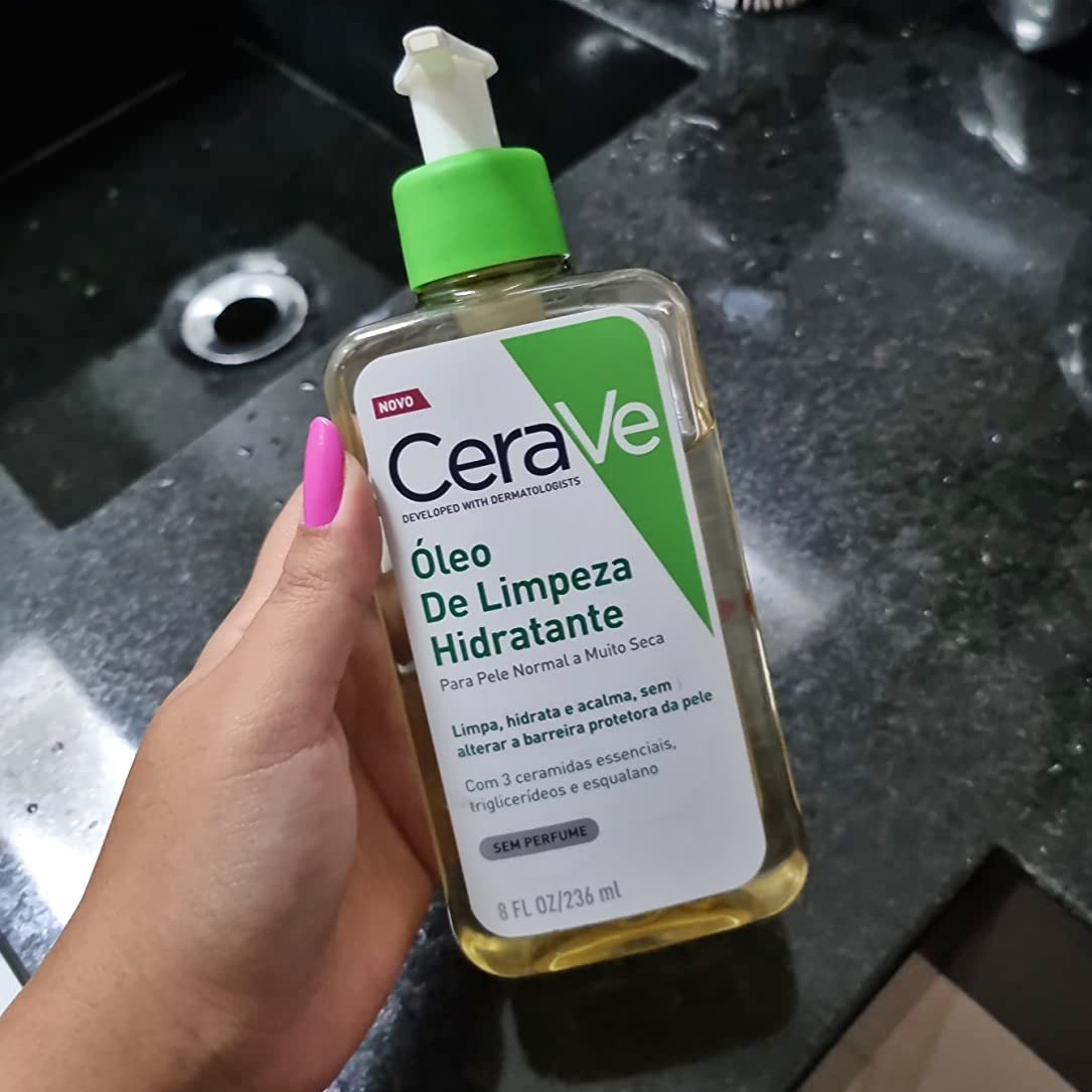 Cerave, Óleo de Limpeza Hidratante, com triglicerídeo e esqualeno, Tamanho: 236 ml na Amazon