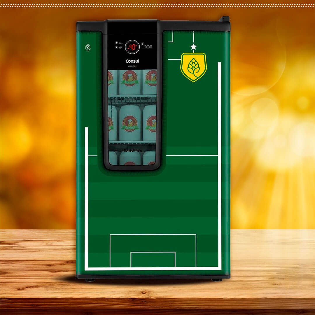 Cervejeira Consul Torcida Edição Limitada de 82 Litros Frost Free Verde – CZF12AN na Fastshop