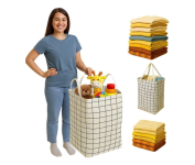 Cesto De Roupas Suja Dobrável Organizador 72 Litros na Amazon