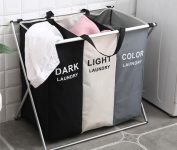 Cesto de Roupas Sujas 3 em 1 Tecido Oxford para Lavanderia na Amazon
