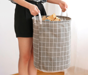 Cesto Organizador Roupa Suja Dobrável Multiuso 20l (Cinza) na Amazon