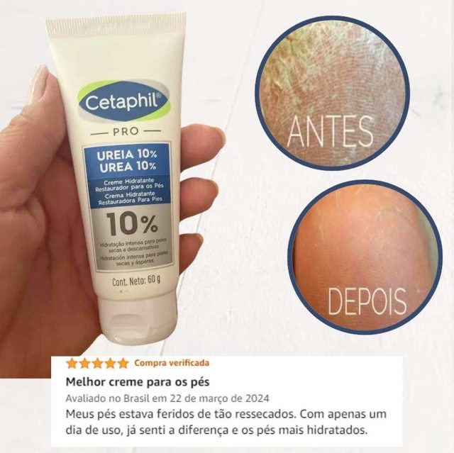 Cetaphil Pro Ureia Creme Para Os Pés 60g na Amazon