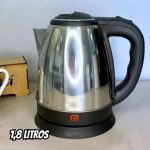 Chaleira Elétrica 1,8l Inox Desligamento Automatico Cor Aço 110v na Amazon
