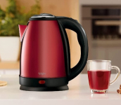 Chaleira elétrica Inox Elgin em Inox Sem fio 1,8 Litros Vermelha 220V na Amazon