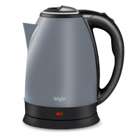 Chaleira Elétrica Inox Elgin Sem Fio 1,8 Litros Cinza Lunar 110V na Amazon