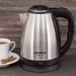 Chaleira Elétrica Pratic, Mondial, Preto/Inox, 1200W, 220V na Amazon