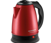 Chaleira Elétrica Pratic Vermelho/Inox, 1200W, MONDIAL – CE-06-R na Amazon