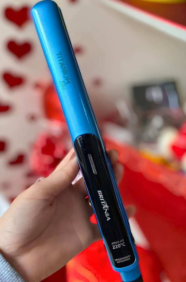 Chapinha | Prancha Britânia Titanium Blue 220°C Azul – Bivolt na Casas Bahia