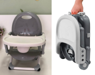 Chicco Pocket Snack Assento Elevatório para Alimentação, Cinza (Dark Grey), da 6 meses na Amazon