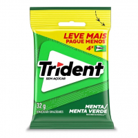 Chiclete Trident Menta 32g - Pacote Com 4 Embalagens na Amazon