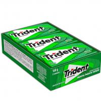 Chiclete Trident Menta Sem Açúcar - Caixa Com 21 Unid. De 8g na Amazon