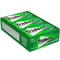 Chiclete Trident Menta Sem Açúcar - Caixa Com 21 Unid. De 8g na Amazon