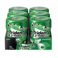 Chiclete Trident X Senses Spearmint Menta Display Garrafa 6 Unidades De 54g na Magazine Luiza