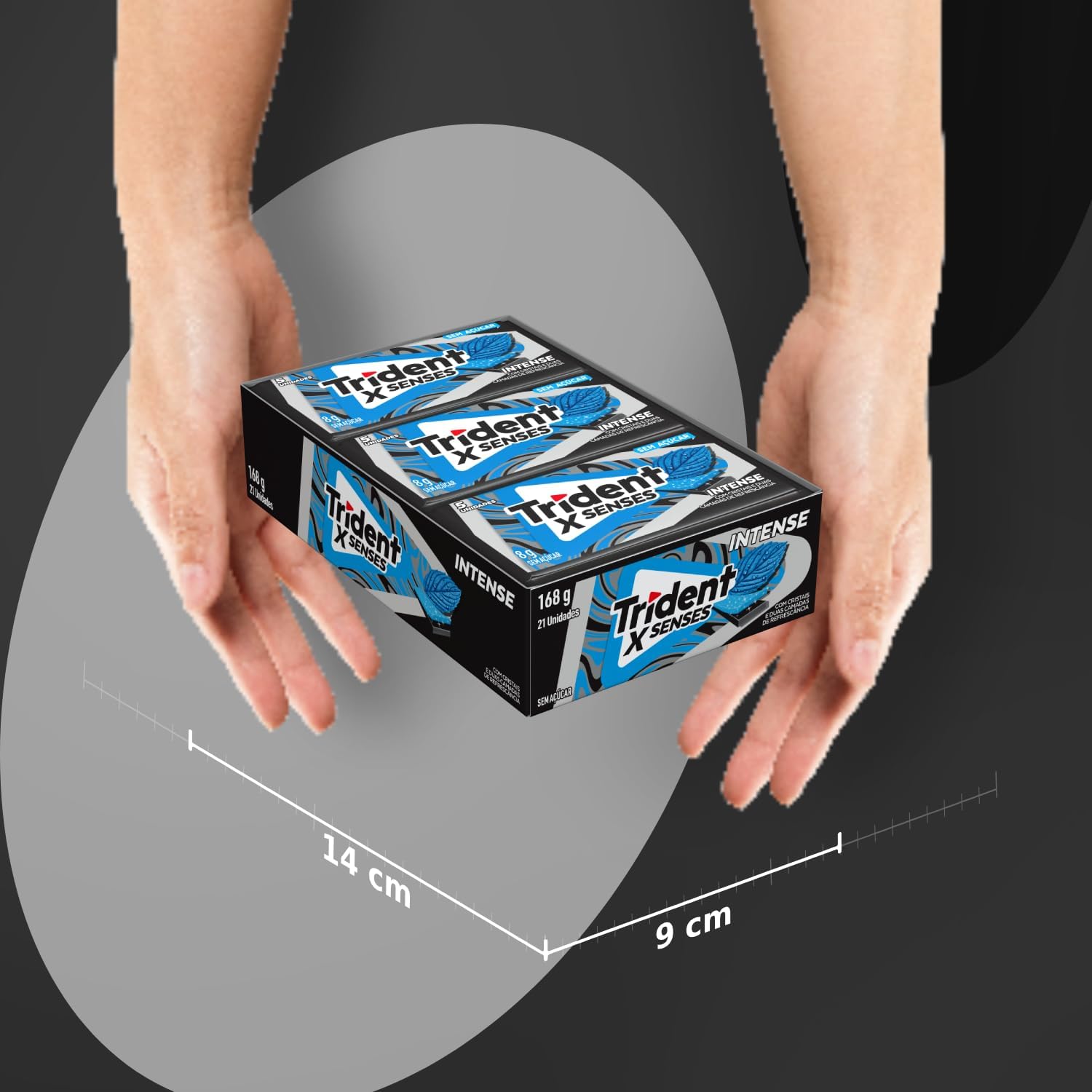Chiclete Trident XSenses Intense Sem Açúcar – Caixa com 21 unid. de 8g na Amazon