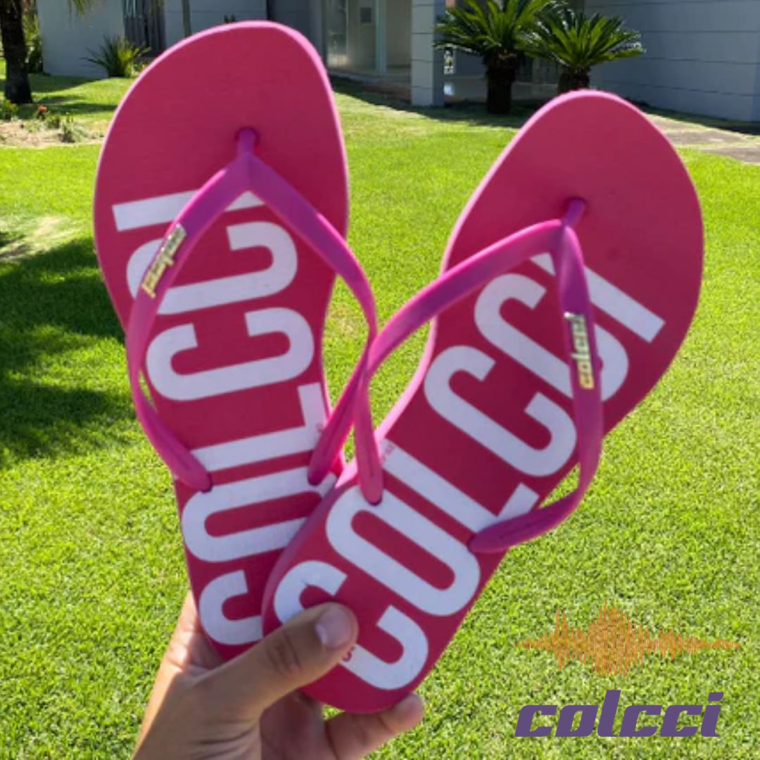 Chinelo Colcci Logo Pink na Dafiti