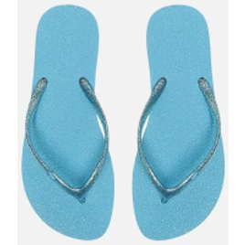 Chinelo De Dedo Azul Arezzo Tira Metalizada Brizza na ZZ Mall