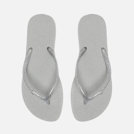 Chinelo De Dedo Prata Arezzo Tira Metalizada Brizza na ZZ Mall