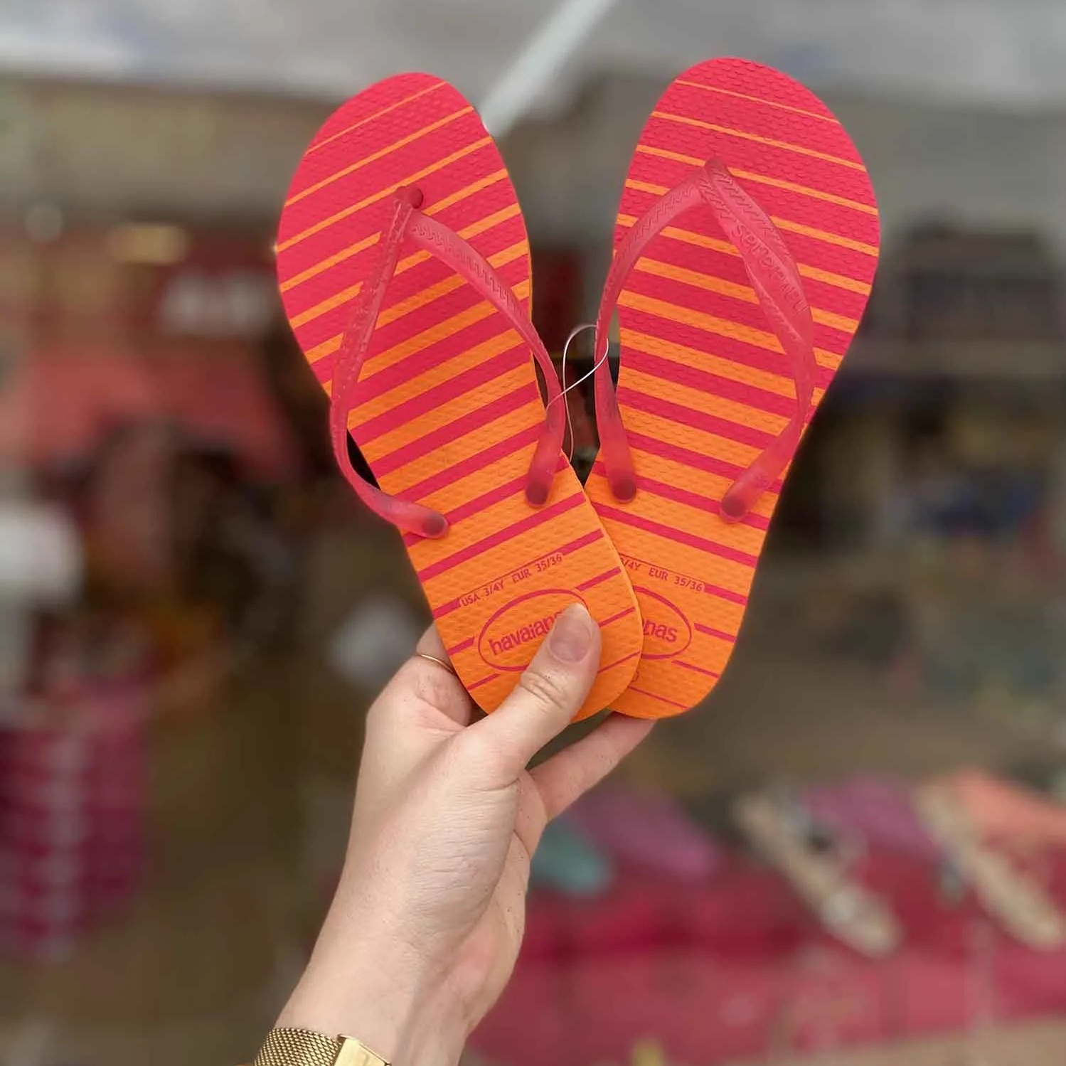 Chinelo Fantasia Style, Havaianas, Feminino – Laranja na Amazon